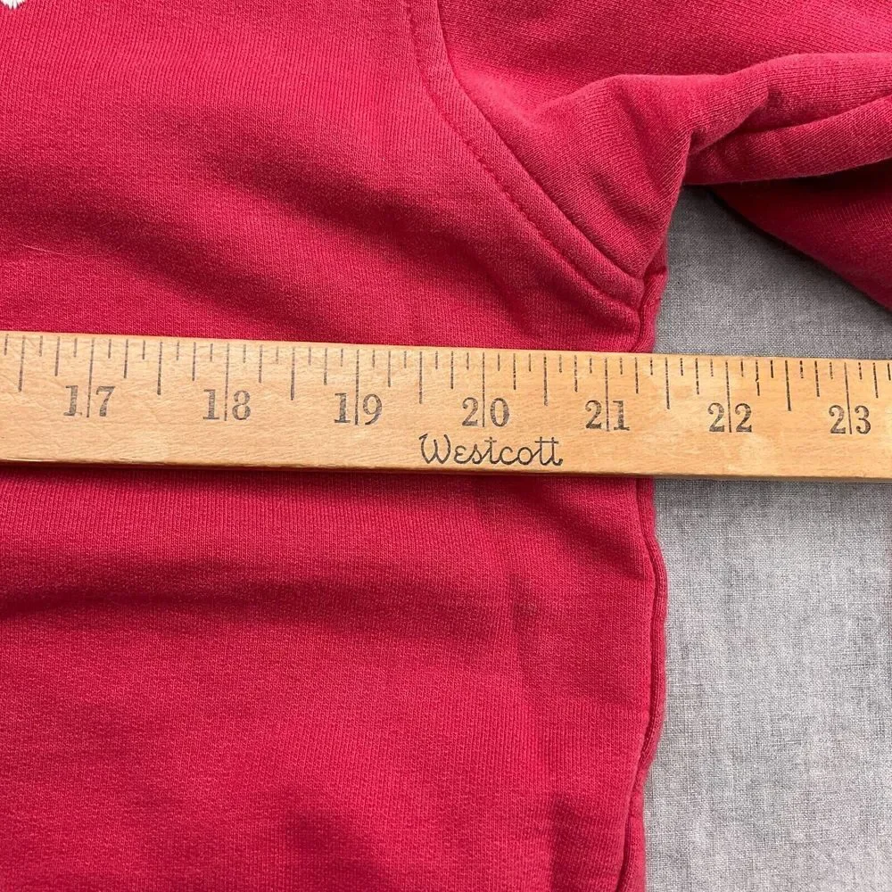 Jordan Hoodie Men‎ Large Red White Stitched Twill Stripe Pullover Basketball